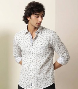 Men's Tropical Print Casual Shirt Full Sleeve Turn-<b>down</b> Collar Breathable Summer Wear - Product Image 2