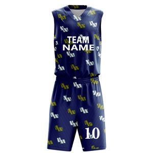 Maillots de basket-ball réversibles personnalisés par sublimation OEM, uniformes de basket-ball sublimés sur mesure - Product Image 1