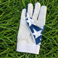 Guantes de Béisbol de Cuero de Primera Calidad, Dedos Completos, Cierre de Gancho y Bucle, Alto Rendimiento, Agarre Superior, Cómodos para Deportes