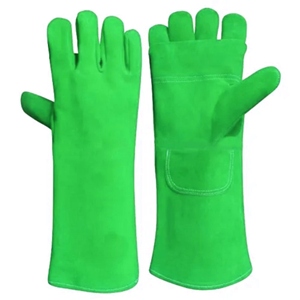 Cowhide Split Leather Safety Gloves for Industrial Tasks Heat Resistant Thread Palm <b>Apron</b> for Welding Protective Hand Gear - Product Image 3