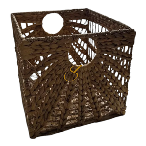 Panier de rangement en jonc de mer LUSTIGKURRE, boîte kallax en jacinthe d'eau naturelle/jonc de mer - Product Image 1
