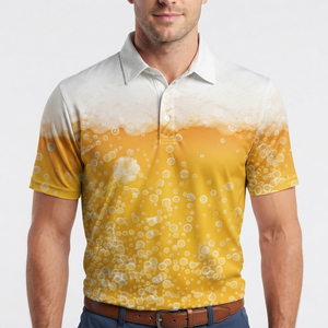 Men's <b>Golf</b> <b>Shirt</b> Short Sleeve 100% Polyester Knitted Moisture Wicking <b>Funny</b> Casual Summer Top 180g Fabric - Product Image 6