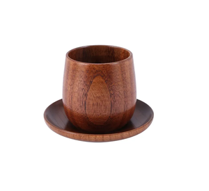 Custom Made natural Wood Japanese Style tea <b>Cup</b>/<b>Saucers</b> With Premium Quality & Best Price By UF INTERNATIONAL Crafts - Product Image 2