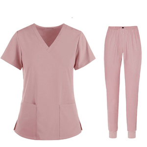 Hot Sale High Quality Canvas Doctor Uniforms Medical Nurse <b>Scrubs</b> <b>Tops</b> Pants Summer Hospital <b>Scrub</b> Comfortable Unisex New - Product Image 2