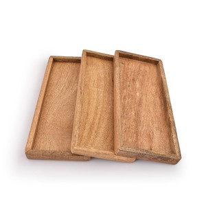 Plateau à sushi en bois de manguier unique en gros - Planche à découper en bois artisanale - Product Image 3