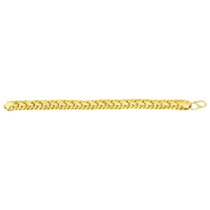 Pulsera de Oro Trenzada para Hombre, Chapada en Oro de 14K, 18K y 24K, Estilo Dubái, Joyería de Moda Árabe, Oro Joyería - Product Image 3