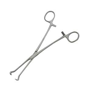 Pinzas Allis para tejido, 15 cm, de acero quirúrgico veterinario, 4x5 dientes, 6 pulgadas, pinzas quirúrgicas, precio económico - Product Image 3