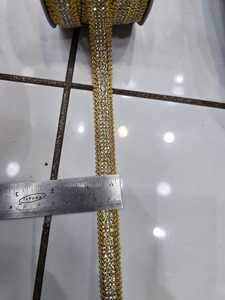 Strass en cristal, perles dorées effet miroir, garniture en maille argentée ethnique, écologiques, à 9 facettes, à coller à chaud ou à coudre, à dos plat - Product Image 5