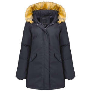 Veste parka longue matelassée à capuche et fermeture éclair pour femme, imperméable, respirante, écologique, hiver - Product Image 2