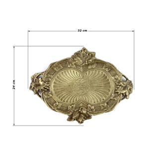 Plateau de service en aluminium doré de haute qualité, design créatif, pour hôtel, restaurant et bar, à prix avantageux pour les fêtes. - Product Image 2