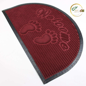 Paillasson en jute naturel de style rustique, parfait pour la décoration d'entrée, tapis artisanal écologique offrant une protection contre la poussière - Product Image 2