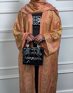 2026 Dubai Loose fitting robe Kaftan Abaya Handmade Floor Length Long Sleeve Soft Breathable Fabric Loose Fit Casual Party Wear - Product Image 6