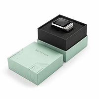 Boîte télescope personnalisable en papier couché avec doublure en mousse, fermeture magnétique et poignée pour emballage cadeau et artisanat haut de gamme