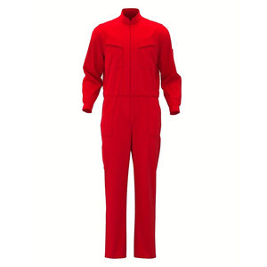 Combinaison de sécurité ignifuge pour hommes |   Uniforme de travail à manches longues orange |   Polyester et coton personnalisables - Product Image 3