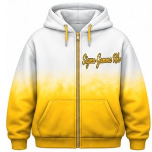 ชุดวอร์มผู้หญิงลายไทได สีขาวทอง ยี่ห้อ Sigma Gamma Rho เสื้อฮู้ดดี้โอเวอร์ไซส์ กางเกงขายาว ชุดลำลองสไตล์กรีก สำหรับชมรมนักศึกษา  แบบสั่งทำพิเศษ สตรีทแวร์ - Product Image 5