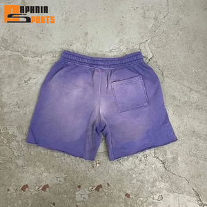 Pantalones Cortos Deportivos Personalizados para Hombre, hasta la Mitad de la Rodilla, con Efecto Desgastado por el Sol, Tejido de Felpa 100% Algodón, Estilo Casual, Diseño Sólido, Servicio OEM, Ecológicos - Product Image 6