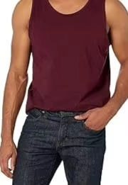 Custom Men Tank Top Gym Workout <b>Stringer</b> <b>Vest</b> Bodybuilding Sleeveless Shirt Cotton Polyester Fitness Wear OEM Logo Printing - Product Image 4