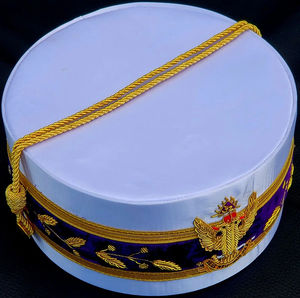 Corona de Mandamiento Masónica de los Caballeros Templarios, Bordado a Mano en Negro, Personalizada, Nueva, 2026, Gorra Ceremonial - Product Image 3