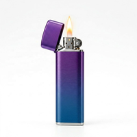 Briquet électronique rechargeable en métal Serigs, coloré, de qualité supérieure, résistant au vent, pour barbecue en plein air, cigarettes