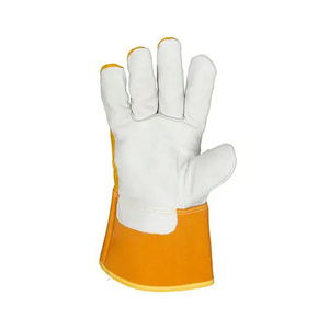 Guantes de Soldadura de Piel de Cabra, Resistentes al Calor, Duraderos, con Puño de Seguridad, para Uso General - Product Image 5