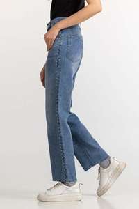 <b>Baggy</b> <b>Women's</b> Straight-Leg Pants Loose Wide-Leg <b>Jeans</b> Unique Design New American Retro Denim <b>Jeans</b> - Product Image 5