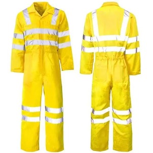 OEM Unisex Hi Vis Safety Workwear Uniforms Long Sleeve Breathable Polyester Level a Protection for <b>Fire</b> Protection Low Price - Product Image 4