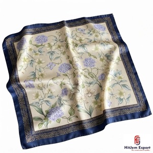 Soft Lightweight Womens Square <b>Scarves</b> Elegant Fashion Accessories OEM Manufacturer Sicily Custom Fabric Products Bulk - Product Image 1