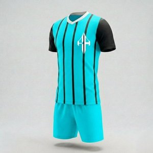 Uniforme de Fútbol Masculino de Primera Calidad, Personalizado, Transpirable, Cuello en V, 100% Poliéster, Manga Corta, Logotipo Personalizado por RIVIAN ATLANTIC - Product Image 4