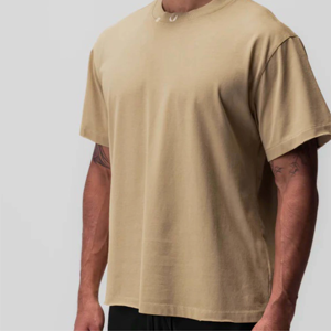 Camiseta de Algodón 100% con Lavado Ácido para Hombre, Estilo Oversize, Streetwear, Personalizable con Logotipo Bordado o Impreso, Fabricante OEM, Venta al Por Mayor - Product Image 1