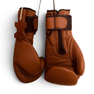 Gants de boxe Geoffrey G9 Signature BG Tan, modèle rétro vintage classique, 100% cuir de vache, respirants, écologiques, équipement de protection - Product Image 3