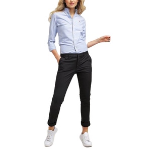 Design personnalisé taille haute femmes décontracté jambe large pantalon de bureau femmes pantalons pantalons pour été lâche plat dames - Product Image 1