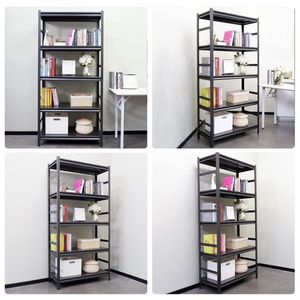 Scaffale Metallico a 5 Ripiani H72 L35.4 P15.7, Unità di Stoccaggio Regolabile per Cucina, Scaffalature di Alta Qualità - Product Image 4
