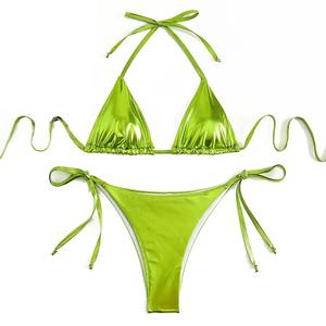 Nuevo Conjunto de Bikini de 2 Piezas para Mujer, Traje de Baño Simple de Secado Rápido, Impermeable, con Logotipo Personalizado, Gran Venta - Product Image 1