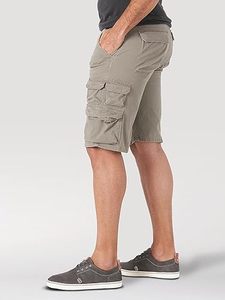 Shorts chino pour homme, qualité supérieure, anti-transpiration, décontractés, pour l'été, extensibles, avec fermeture boutonnée, logo sur le devant, shorts de golf - Product Image 3