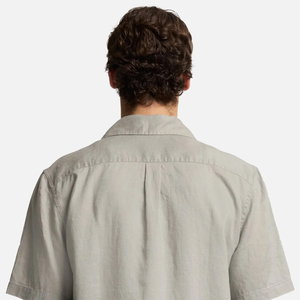 Camiseta de Lino para Hombre Estilo Urbano con Cuello Camisero y Manga Corta, Uso Diario Informal, Servicio OEM, Diseño con Logotipo, Casual - Product Image 5