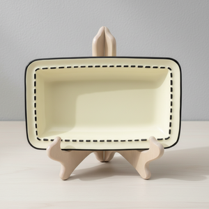 Assiette rectangulaire en grès de qualité supérieure 3460893-21.5X13, 8,5 pouces - Product Image 3