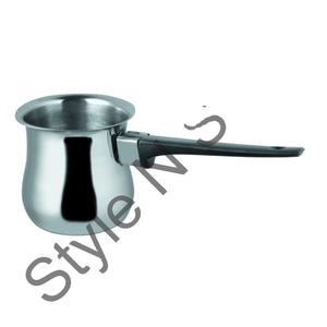 Holesale-calentador de leche con mango de silicona negro, Teel de mango largo - Product Image 1