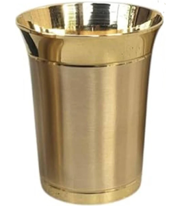 Verre à shot en laiton de qualité supérieure, 30 ml, forme cylindrique, design classique, métal durable, pour le brandy, les cocktails, les fêtes - Product Image 1