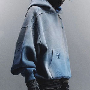 Sudadera con Capucha Oversize Personalizada con Efecto Desgastado por el Sol, Diseño Moderno y Novedoso, 100% Algodón, para Uso Casual o Urbano, Unisex - Product Image 5