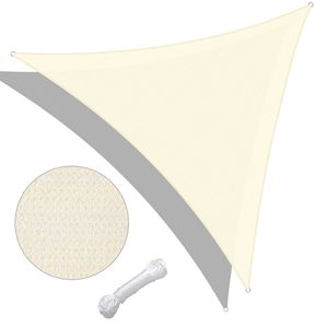 Tenda Parasole Triangolare Bianca 28 X 28 X 28, Elegante Rete Protettiva per Esterni - Product Image 1