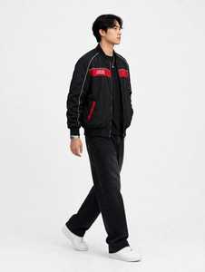 เสื้อแจ็คเก็ตมีฮู้ดซิปยาวพิมพ์ลายการ์ตูนสำหรับฤดูหนาว แบบยูนิเซ็กซ์ สีตัดต่อ แต่งขอบสีขาว ผลิตจากโพลีเอสเตอร์ 100% รับผลิตแบบ OEM - Product Image 5