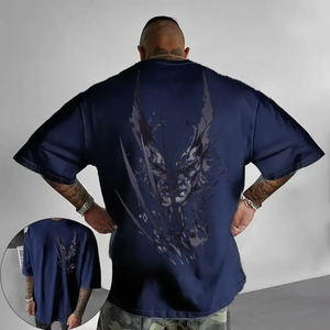 Playera Deportiva Casual de Verano para Hombre, Diseño Marvel, Tejido Sólido 3D Transpirable y Ecológico, Cuello Redondo y Manga Corta - Product Image 1