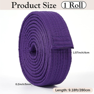 Cinturones de Entrenamiento Transpirables de Alta Calidad, Hechos a Medida con Logotipo OEM, para MMA, Judo, Karate, Taekwondo, Jiu-Jitsu, Unisex, Material de Algodón, Venta al Por Mayor - Product Image 2