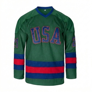 Uniformes de Hockey sobre Hielo de Verano, Transpirables, con Letras Impresas, 100% Poliéster, Logotipo Frontal Personalizable, MOQ Bajo, para Escuelas - Product Image 2