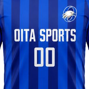 ชุดเสื้อฟุตบอลสีน้ำเงินแบบซับลิเมชั่นพร้อมกางเกงขาสั้น ชุดยูนิฟอร์มฟุตบอลชาย แขนสั้น ชุดกีฬาสำหรับทีม ชุดฝึกซ้อม ชุดกีฬา - Product Image 5