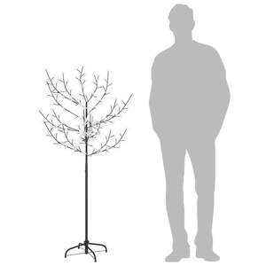 Árbol de Navidad de Plástico Azul Mediano con Metal y Otras Decoraciones Festivas - Product Image 5