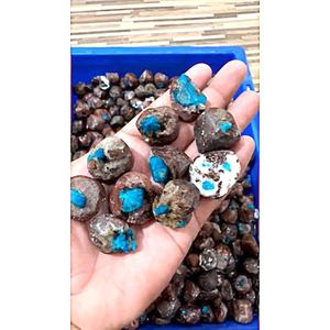 Vente en gros de spécimen minéral sculpté naturel Cavansite Tumble Stones Feng Shui Sipiritual Home Decoration Tumbled Stones - Product Image 3