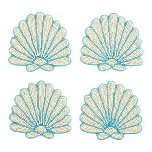 Stylish Luxury Seed Beads Beaded Embroidery Table Mats Custom Pattern Seed Beads Embroidery Coffee Coaster Set - Product Image 6