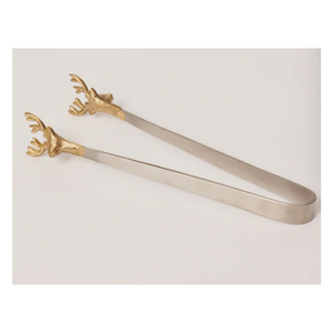 Pinzas para hielo de acero inoxidable de calidad creativa, pinzas metálicas para servir con puntas dentadas para cubos de azúcar en cubiteras de bar. - Product Image 4