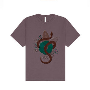 Camiseta de Manga Corta Gris para Hombre con Estampado, Cuello Redondo, Corte Regular, Informal, de Punto Jersey, de Algodón - Product Image 5
